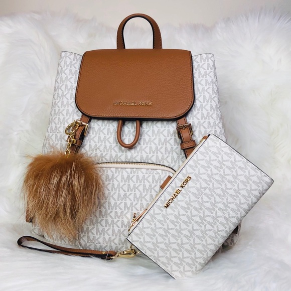 Michael Kors Handbags - 3PCS Michael Kors Abbey LG Cargo Backpack Set